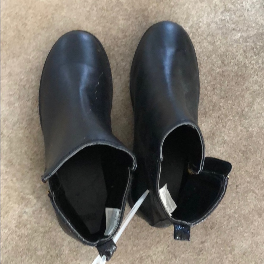 Gymboree black sparkle zip boots Sz. 4